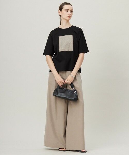 L size ONWARD(大きいサイズ) / エルサイズオンワード カットソー | 【日本製・接触冷感・UVケア・洗える】ペイズリーレノクロス TEE | 詳細6