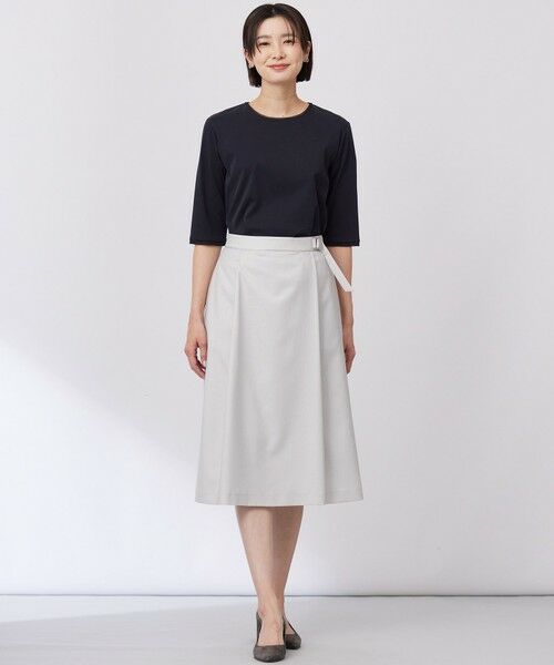 L size ONWARD(大きいサイズ) / エルサイズオンワード カットソー | 【WEB限定カラーあり・洗える】スムースジャージー カットソー | 詳細1