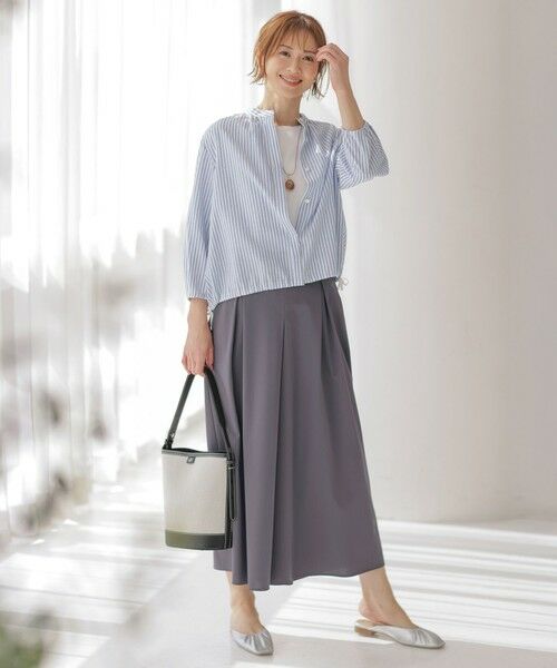 L size ONWARD(大きいサイズ) / エルサイズオンワード カットソー | 【WEB限定カラーあり・洗える】スムースジャージー カットソー | 詳細4