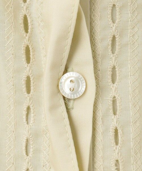 L size ONWARD(大きいサイズ) / エルサイズオンワード カットソー | 【洗える】エンブロシャツジャージー ブラウスライク カットソー | 詳細12