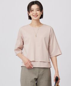 L size ONWARD(大きいサイズ) / エルサイズオンワード カットソー | 【洗える】トリコットジャージー カットソー