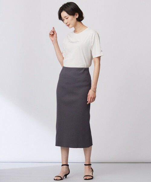 L size ONWARD(大きいサイズ) / エルサイズオンワード カットソー | 【洗える】ロゴTEE カットソー | 詳細21