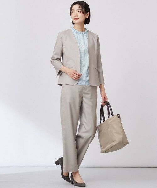 L size ONWARD(大きいサイズ) / エルサイズオンワード カットソー | 【洗える】hand drawn dots ボトルネック カットソー | 詳細10