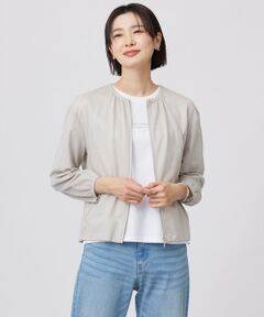 L size ONWARD(大きいサイズ) / エルサイズオンワード カットソー | 【接触冷感・洗える】シアー ブルゾン