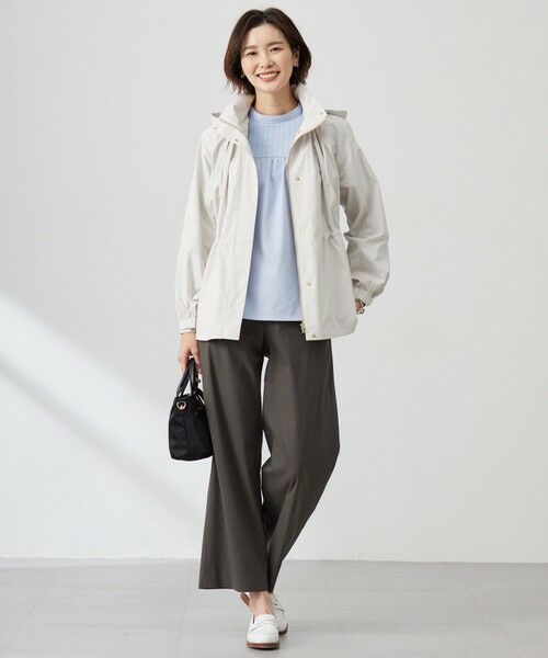 L size ONWARD(大きいサイズ) / エルサイズオンワード カットソー | 【洗える】プレーティングジャージー モックネックカットソー | 詳細10