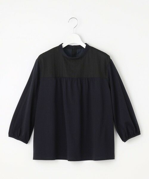 L size ONWARD(大きいサイズ) / エルサイズオンワード カットソー | 【洗える】プレーティングジャージー モックネックカットソー | 詳細21