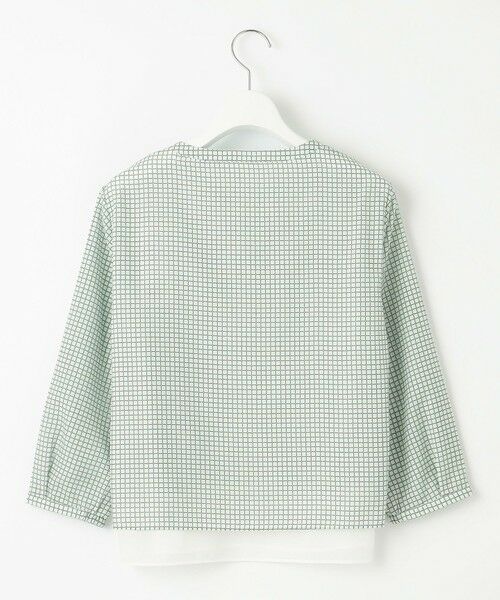 L size ONWARD(大きいサイズ) / エルサイズオンワード カットソー | チェックプリント カットソー | 詳細6