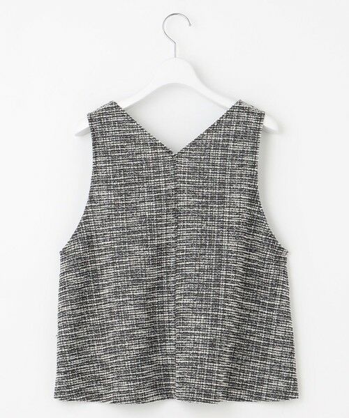 L size ONWARD(大きいサイズ) / エルサイズオンワード ベスト | ラメツイード ビスチェ | 詳細5