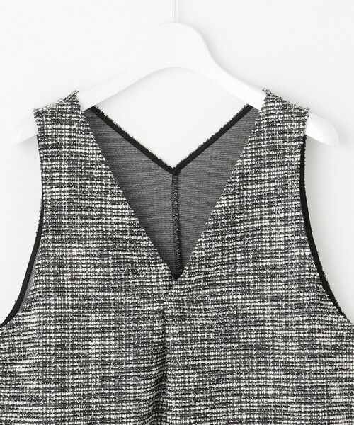 L size ONWARD(大きいサイズ) / エルサイズオンワード ベスト | ラメツイード ビスチェ | 詳細6