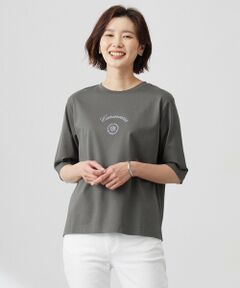 L size ONWARD(大きいサイズ) / エルサイズオンワード カットソー | カレッジロゴ Tシャツ