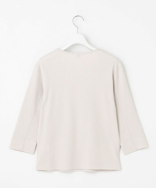L size ONWARD(大きいサイズ) / エルサイズオンワード カットソー | リブ クルーネック カットソー | 詳細7
