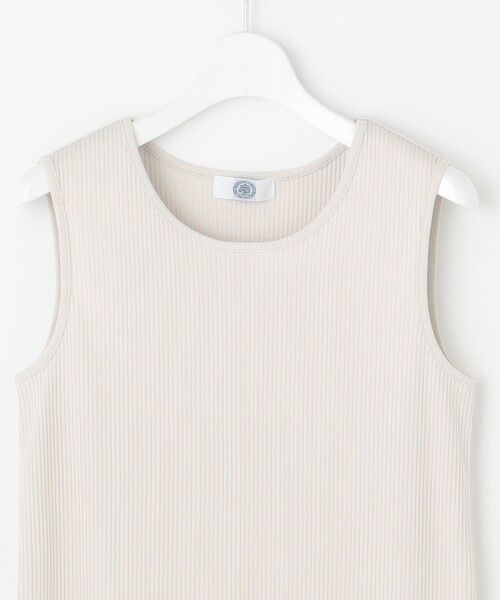 L size ONWARD(大きいサイズ) / エルサイズオンワード タンクトップ | リブ ノースリーブ カットソー | 詳細18