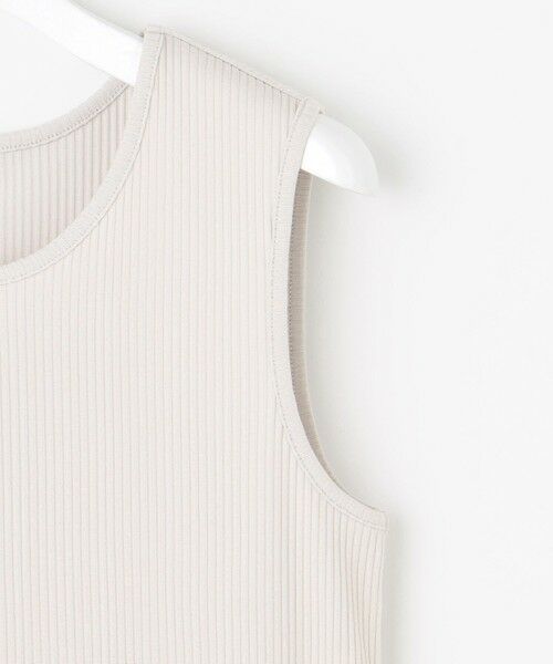 L size ONWARD(大きいサイズ) / エルサイズオンワード タンクトップ | リブ ノースリーブ カットソー | 詳細19