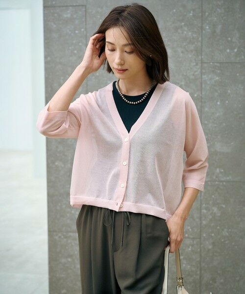 L size ONWARD(大きいサイズ) / エルサイズオンワード タンクトップ | リブ ノースリーブ カットソー | 詳細24