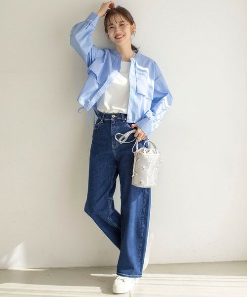 L size ONWARD(大きいサイズ) / エルサイズオンワード タンクトップ | 【洗える】サテン2WAY タンクトップ | 詳細1