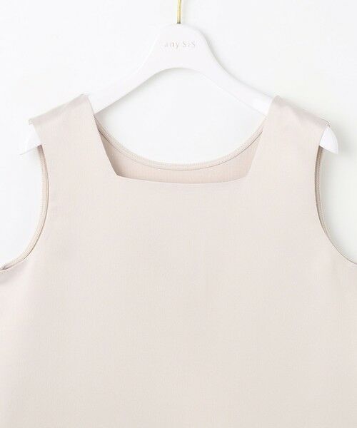 L size ONWARD(大きいサイズ) / エルサイズオンワード タンクトップ | 【洗える】サテン2WAY タンクトップ | 詳細17