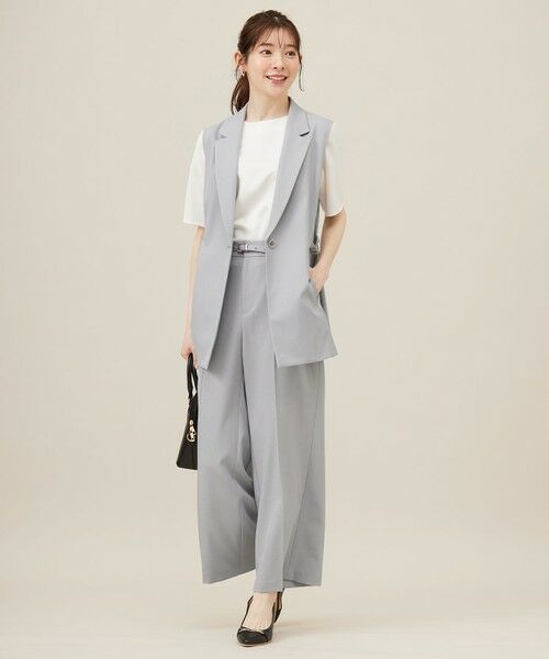 L size ONWARD(大きいサイズ) / エルサイズオンワード カットソー | 【洗える】サテン プルオーバー | 詳細10