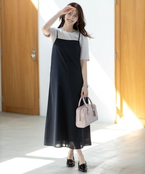 L size ONWARD(大きいサイズ) / エルサイズオンワード カットソー | 【洗える】サテン プルオーバー | 詳細3