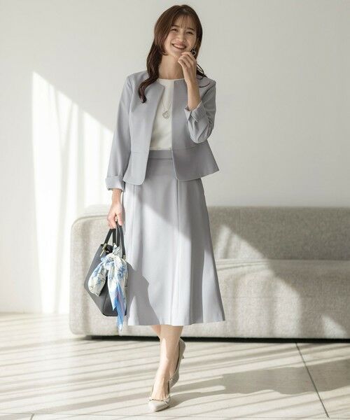 L size ONWARD(大きいサイズ) / エルサイズオンワード カットソー | 【洗える】サテン プルオーバー | 詳細7