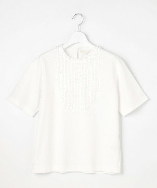 L size ONWARD(大きいサイズ) / エルサイズオンワード カットソー | 【接触冷感・UVカット・洗える】ベビーフリル Tシャツ | 詳細5