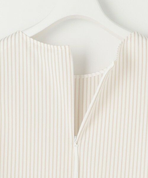 L size ONWARD(大きいサイズ) / エルサイズオンワード カットソー | 【接触冷感・UVカット・洗える】ストライプコットンハイゲージフレアスリーブ カットソー | 詳細11