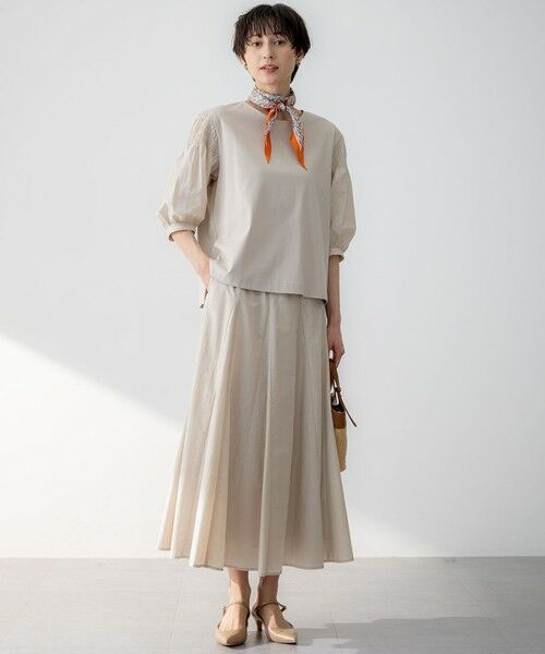 L size ONWARD(大きいサイズ) / エルサイズオンワード カットソー | 【汗じみ防止/洗える】ギャザーディテール カットソー | 詳細3