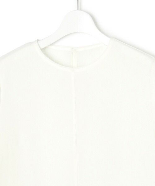 L size ONWARD(大きいサイズ) / エルサイズオンワード カットソー | 【新色追加】ストレッチジョーゼット シアーコンビ カットソー | 詳細9