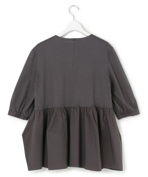 L size ONWARD(大きいサイズ) / エルサイズオンワード カットソー | 【GLOW8月号掲載/洗える】ランダムフリルジャージー ペプラム カットソー | 詳細7