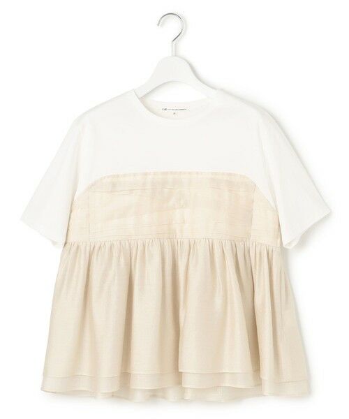 L size ONWARD(大きいサイズ) / エルサイズオンワード カットソー | 【WEB&一部店舗限定カラーあり】オーガンジービスチェコンビ カットソー | 詳細7