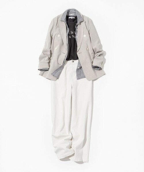 L size ONWARD(大きいサイズ) / エルサイズオンワード カットソー | 【洗える】カラーロゴ Tシャツ | 詳細11