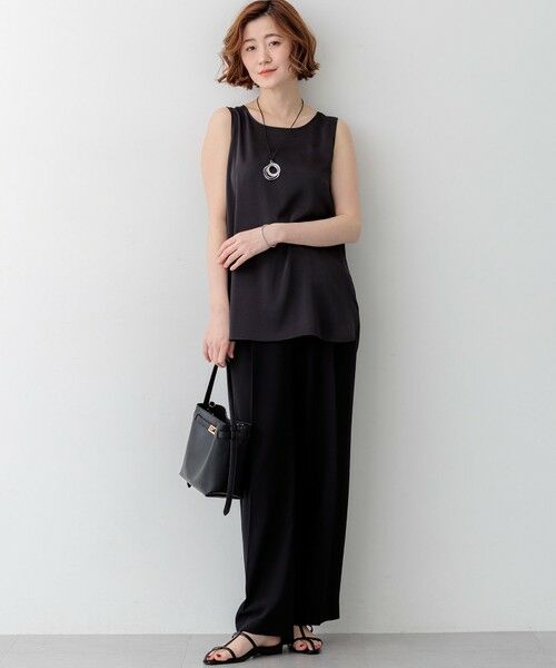 L size ONWARD(大きいサイズ) / エルサイズオンワード タンクトップ | 【新色追加/Oggi掲載】ミスティサテン タンクトップ | 詳細18