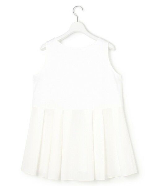 L size ONWARD(大きいサイズ) / エルサイズオンワード タンクトップ | 【洗える】ナチュラルコットンベア タフタコンビ タンクトップ | 詳細5