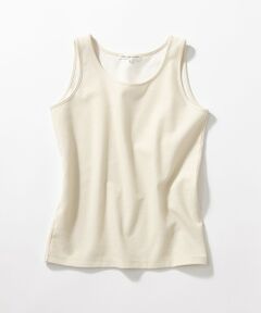 L size ONWARD(大きいサイズ) / エルサイズオンワード タンクトップ | 【洗える】シャイニーリブ タンクトップ