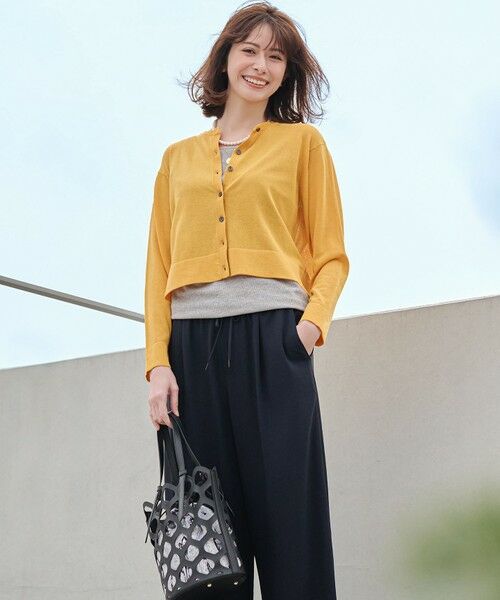 L size ONWARD(大きいサイズ) / エルサイズオンワード タンクトップ | 【洗える】シャイニーリブ タンクトップ | 詳細14