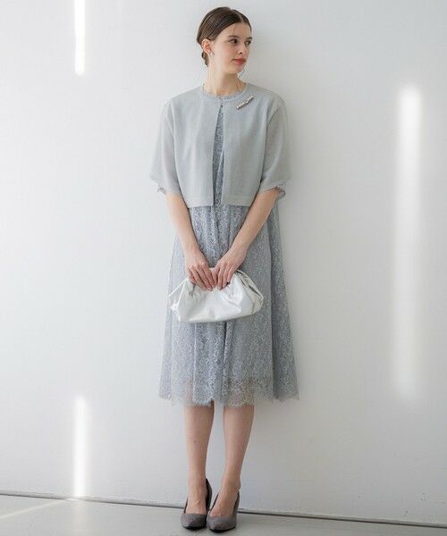 L size ONWARD(大きいサイズ) / エルサイズオンワード カーディガン・ボレロ | 【APPLAUDIR】グロッシーニット ボレロカーディガン | 詳細15