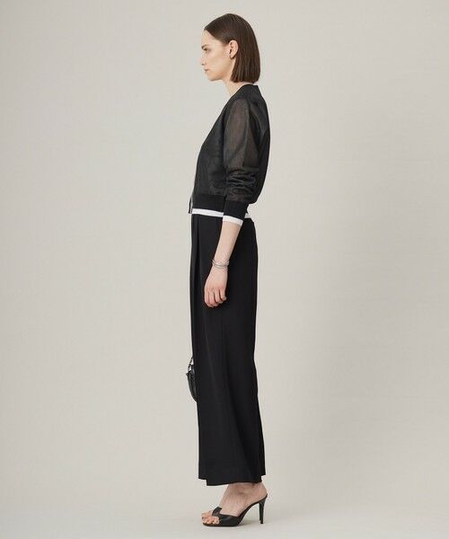 L size ONWARD(大きいサイズ) / エルサイズオンワード カーディガン・ボレロ | 【洗える】 シアーレイヤードカーディガン | 詳細2