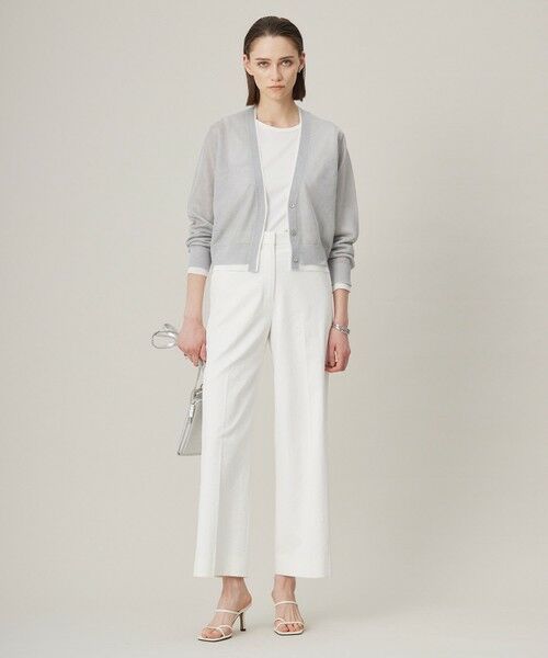 L size ONWARD(大きいサイズ) / エルサイズオンワード カーディガン・ボレロ | 【洗える】 シアーレイヤードカーディガン | 詳細5