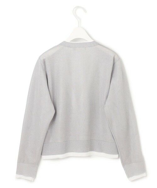 L size ONWARD(大きいサイズ) / エルサイズオンワード カーディガン・ボレロ | 【洗える】 シアーレイヤードカーディガン | 詳細10