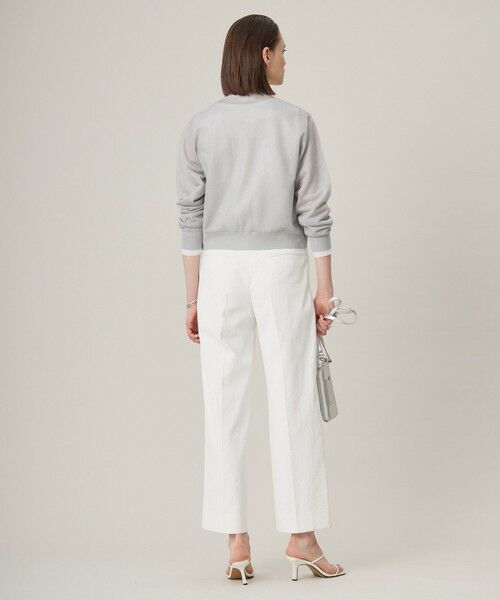 L size ONWARD(大きいサイズ) / エルサイズオンワード カーディガン・ボレロ | 【洗える】 シアーレイヤードカーディガン | 詳細8