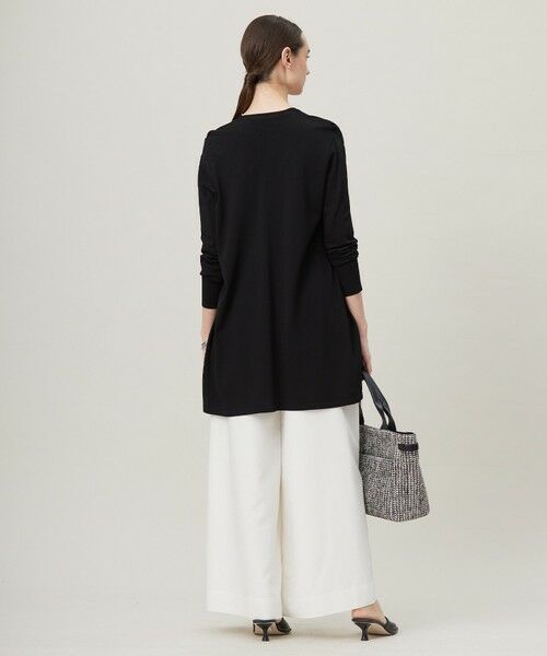 L size ONWARD(大きいサイズ) / エルサイズオンワード カーディガン・ボレロ | 【洗える】シンセティックハイゲージ ロングカーディガン | 詳細4