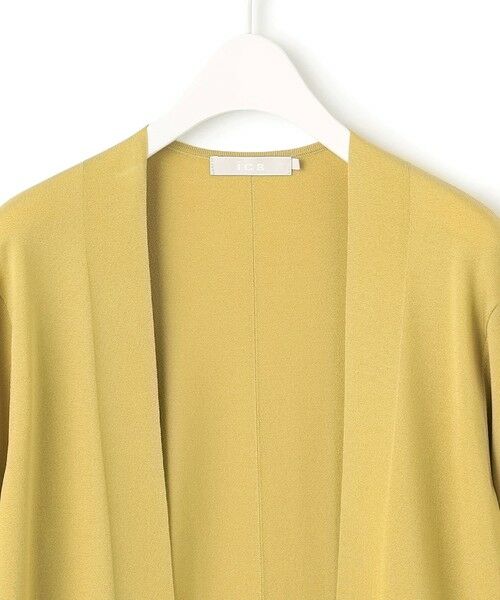 L size ONWARD(大きいサイズ) / エルサイズオンワード カーディガン・ボレロ | 【洗える】シンセティックハイゲージ ロングカーディガン | 詳細9