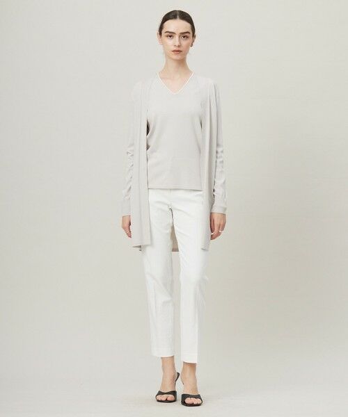 L size ONWARD(大きいサイズ) / エルサイズオンワード カーディガン・ボレロ | 【洗える】シンセティックハイゲージ ロングカーディガン | 詳細16