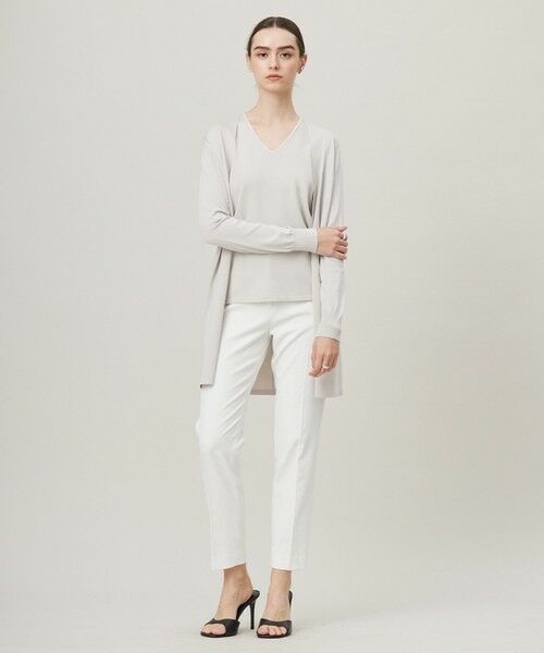 L size ONWARD(大きいサイズ) / エルサイズオンワード カーディガン・ボレロ | 【洗える】シンセティックハイゲージ ロングカーディガン | 詳細17