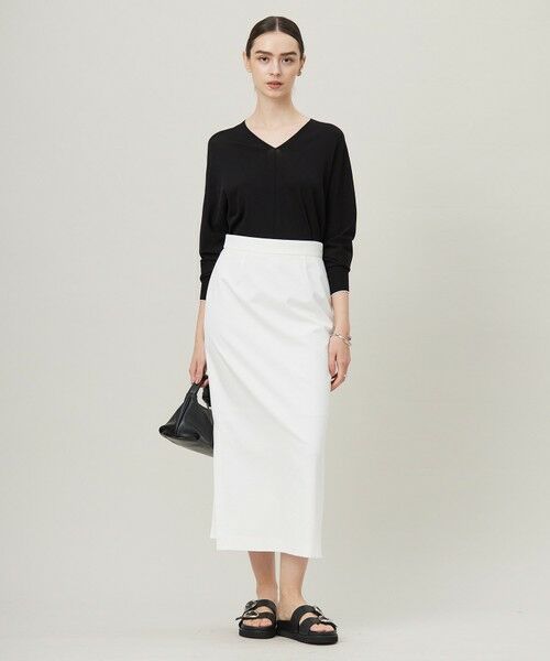 L size ONWARD(大きいサイズ) / エルサイズオンワード ニット・セーター | 【洗える】シンセティックハイゲージ Vネックニット | 詳細1