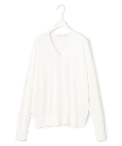 L size ONWARD(大きいサイズ) / エルサイズオンワード ニット・セーター | 【洗える】シンセティックハイゲージ Vネックニット | 詳細9