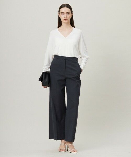 L size ONWARD(大きいサイズ) / エルサイズオンワード ニット・セーター | 【洗える】シンセティックハイゲージ Vネックニット | 詳細6