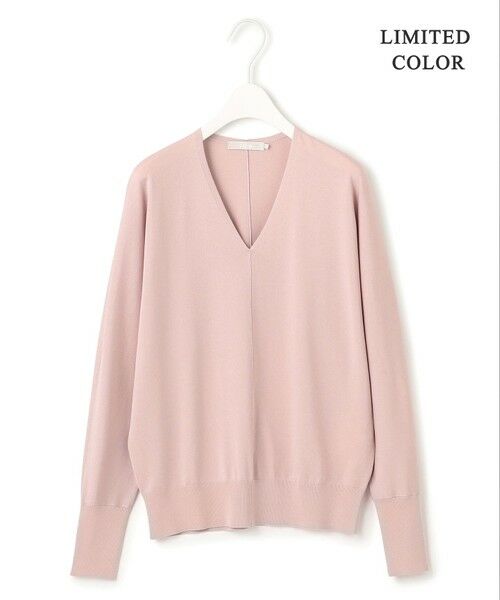 L size ONWARD(大きいサイズ) / エルサイズオンワード ニット・セーター | 【洗える】シンセティックハイゲージ Vネックニット | 詳細12