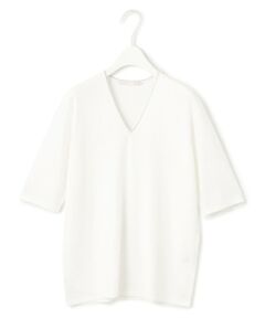 L size ONWARD(大きいサイズ) / エルサイズオンワード ニット・セーター | 【洗える】シンセティックハイゲージ 半袖ニット