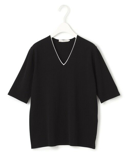 L size ONWARD(大きいサイズ) / エルサイズオンワード ニット・セーター | 【洗える】シンセティックハイゲージ 半袖ニット | 詳細4