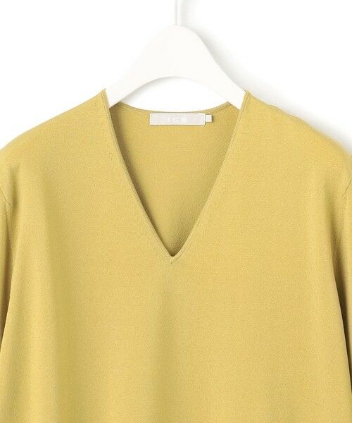 L size ONWARD(大きいサイズ) / エルサイズオンワード ニット・セーター | 【洗える】シンセティックハイゲージ 半袖ニット | 詳細9